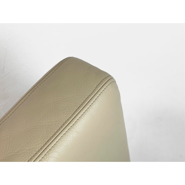 3-Seater Senator Sofa in Leather and Teak by Ole Wanscher for Cado, 1977 For Sale - Image 9 of 18