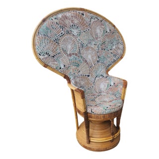 1970s "Emperor" Peacock Chair by Danny Ho Fong for Tropi-Cal For Sale