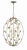 Avon 4-Light Statement Oval Chandelier For Sale - Image 9 of 9
