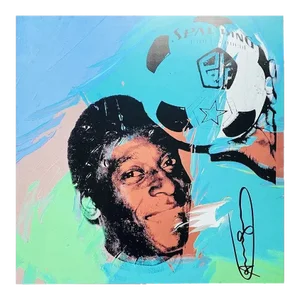1986 Carnegie Museum of Art After Andy Warhol - Pelé Lithograph