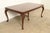 Baker Furniture Company Romweber Style Georgian Walnut and Burl Wood Extension Dining Table, Newly Refinished For Sale - Image 4 of 17