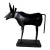 Vintage Handmade Brutalist Metal Bull Sculpture For Sale