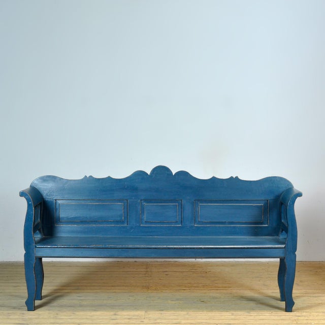 A charming, authentic Hungarian bench from circa 1900 — a beautiful piece of craftsmanship with character and history. The...