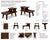Late 20th Century Rustic Primitive Solid Wood Coffee Table & Matching Two-Tier End Tables — Refinished in Old Chapel Satin Walnut For Sale - Image 4 of 6