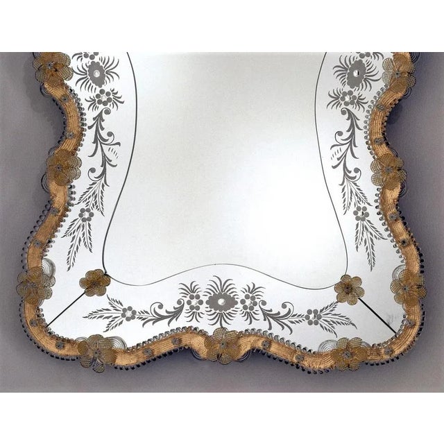 Venetian Mirror Murano Glass "Casanova" by Fratelli Tosi For Sale - Image 3 of 7
