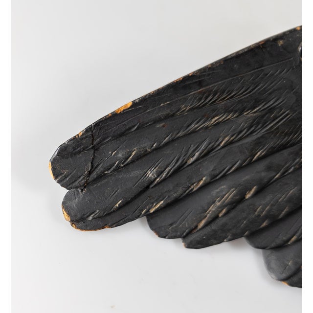 19th Century German or Swiss Black Forest Carved Eagle Bird of Prey For Sale - Image 9 of 12