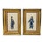Pair Chinese Qing Court Costume Lithographs in Elaborate Gilt Frames, C. 1900 For Sale