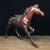 Vintage Bronze Galloping Horse Statue With Saddle, Chinese Wealth Attracting Horse Sculpture For Sale In Los Angeles - Image 6 of 7