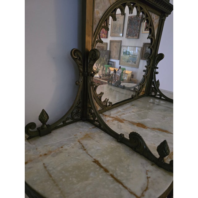 1900-1909 Cherub Cupid Bronze Etagere For Sale - Image 14 of 17