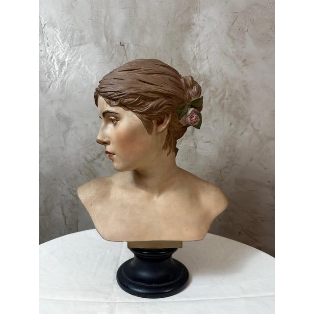 Plaster Bust of a Woman For Sale - Image 14 of 15