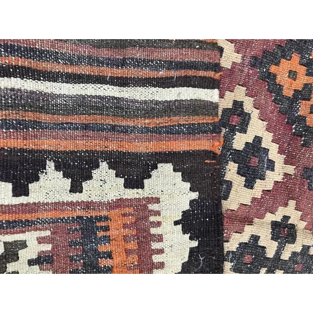 Vintage Wool Ghashghaei Kilim, 1950s For Sale - Image 15 of 17