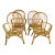 In the Manner of Paul Frankl ,Vintage Rattan Dining Chairs, Set of Four For Sale