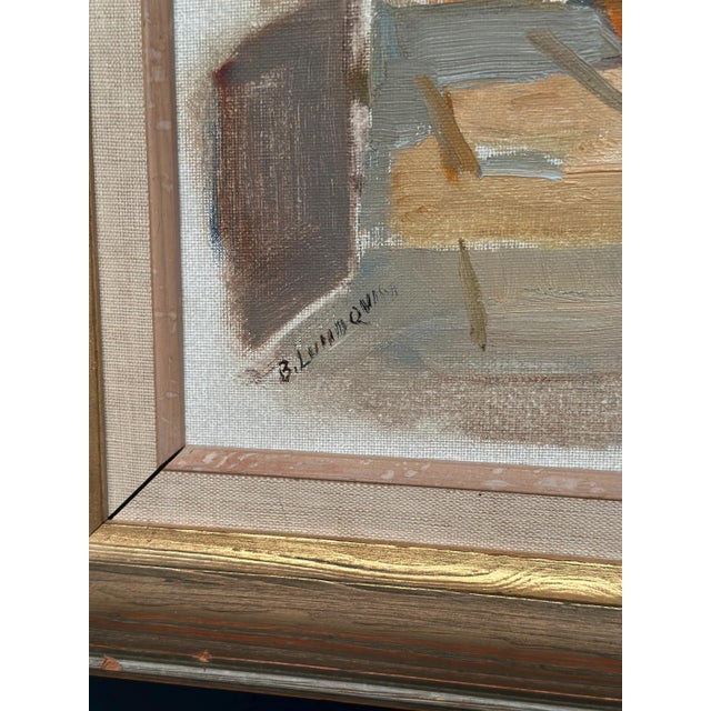 B. Lundqvist, Riverside Village, 1960s, Oil on Canvas, Framed For Sale - Image 9 of 18