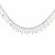 70289 Diamond Gold Choker Necklace 3.5ct Cascade 14k White Double Chain For Sale In Miami - Image 6 of 8