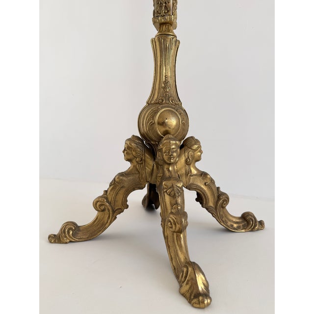 Ornate Italian Brass and Onyx Marble Coat Rack, 1960s For Sale - Image 15 of 18