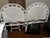 Bring timeless vintage charm to a bedroom with this beautiful matching pair of white wicker headboards. Each headboard...