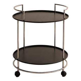 Circular Metal Trolley Bar, 1980s For Sale