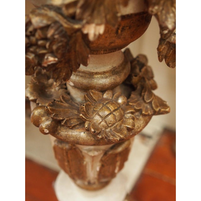 Italian Neoclassical Marble Top Console Table For Sale - Image 9 of 10