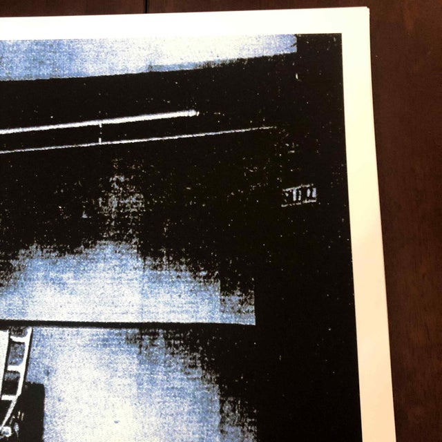 Black 1990s After Andy Warhol "Electric Chair" Lithograph For Sale - Image 8 of 11