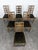 Oak Chairs with Diamond-Patterned Backs and Green Velvet Upholstery, 1940s, Set of 6 For Sale - Image 3 of 8