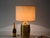1970s Mid-Century Italian Table Lamp in Brass with Beige Lampshade by Tommaso Barbi, 1970s For Sale - Image 5 of 16