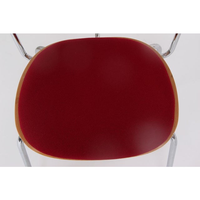 Red German Model 68 Armchairs by Egon Eiermann for Wilde+Spieth, 2000, Set of 2 For Sale - Image 8 of 11