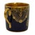 Vintage Rosenthal cobalt blue and gold-gilded porcelain demitasse or mocha cup, featuring deep navy-blue ground, gold...