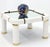 Tommaso Barbi Tommaso Barbi Midcentury Italian Modern Porcelain Square Coffee Side Table For Sale - Image 4 of 13