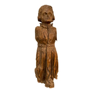 16th Century Carved Statue of a Man For Sale