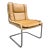 Leather and Rattan Chrome Cantaliver Side Chair Office For Sale