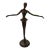 Vintage Cast Bronze Abstract Ballerina Figure For Sale
