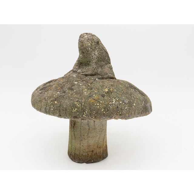 Composite Stone Toadstool Garden Ornament, English Mid 20th C. For Sale In New York - Image 6 of 9