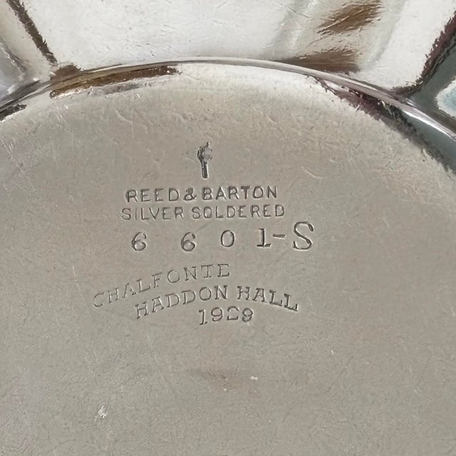 Metal 1929 Silver Ashtray Chalfonte-Haddon - Atlantic City For Sale - Image 7 of 9