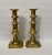 Antique English Brass Candlesticks - a Pair For Sale - Image 4 of 7