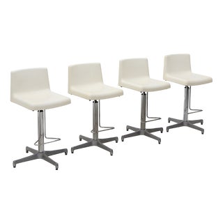 Stools with Fiberglass Seat by Vaghi, 1960s, Set of 4 For Sale
