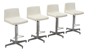 Stools with Fiberglass Seat by Vaghi, 1960s, Set of 4