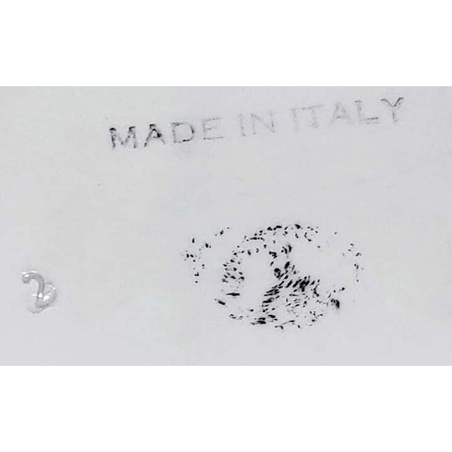 Large Capodimonte Porcelain Centerpiece Putti Cherub Figural Reticulated Centerpiece Bowl - Signed - Circa 1948 For Sale - Image 9 of 9