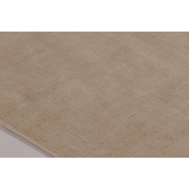 Modern Rug & Kilim’s Modern Textural Extra-Long Runner Rug in Cream Tones For Sale - Image 3 of 5