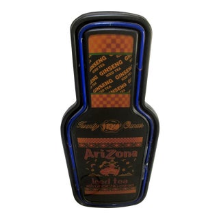 Vintage Industrial Metal Neon "Ginseng" Sign For Sale