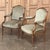 Pair 19th Century French Walnut Armchairs ~ Fauteuils with Mohair are a refined example of the neoclassic style revived...