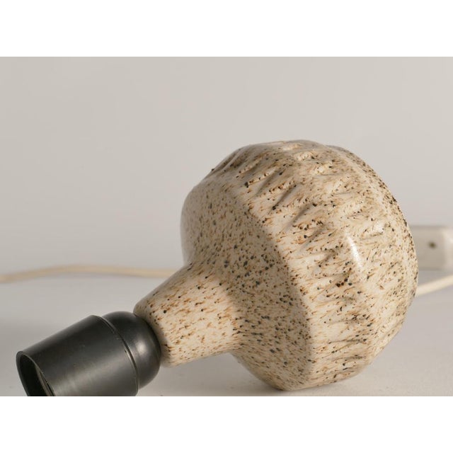 Mid-Century Modern Brown Speckled Stoneware Table Lamp by Ego, Sweden, 1960s For Sale - Image 15 of 18