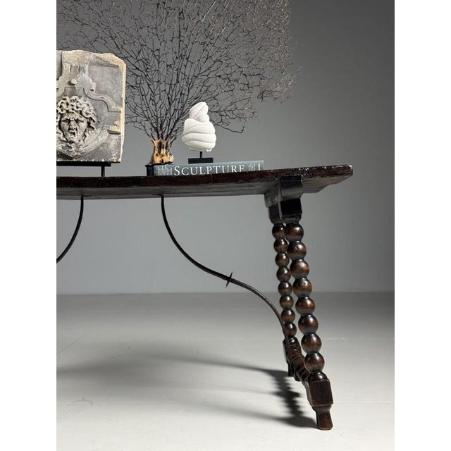 Brown Antique Spanish Table, 1700s For Sale - Image 8 of 18