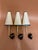 Mid-Century Modern Wall Lights in the style of Jean Royere, 1950s, Set of 3 For Sale - Image 3 of 11