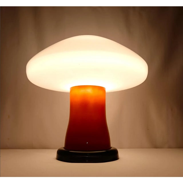 Mid-Century Modern Vintage Mushroom Table Lamp from Gorlitz, 1970s For Sale - Image 3 of 12