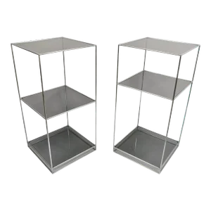 Abstracta Modular Shelf by Poul Cadovius for Royal System Smoked Glass - 2 Pcs