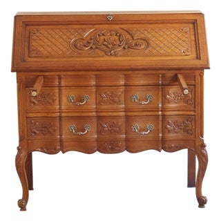 Louis XV Style French Secretaire in Wood, 1900 For Sale