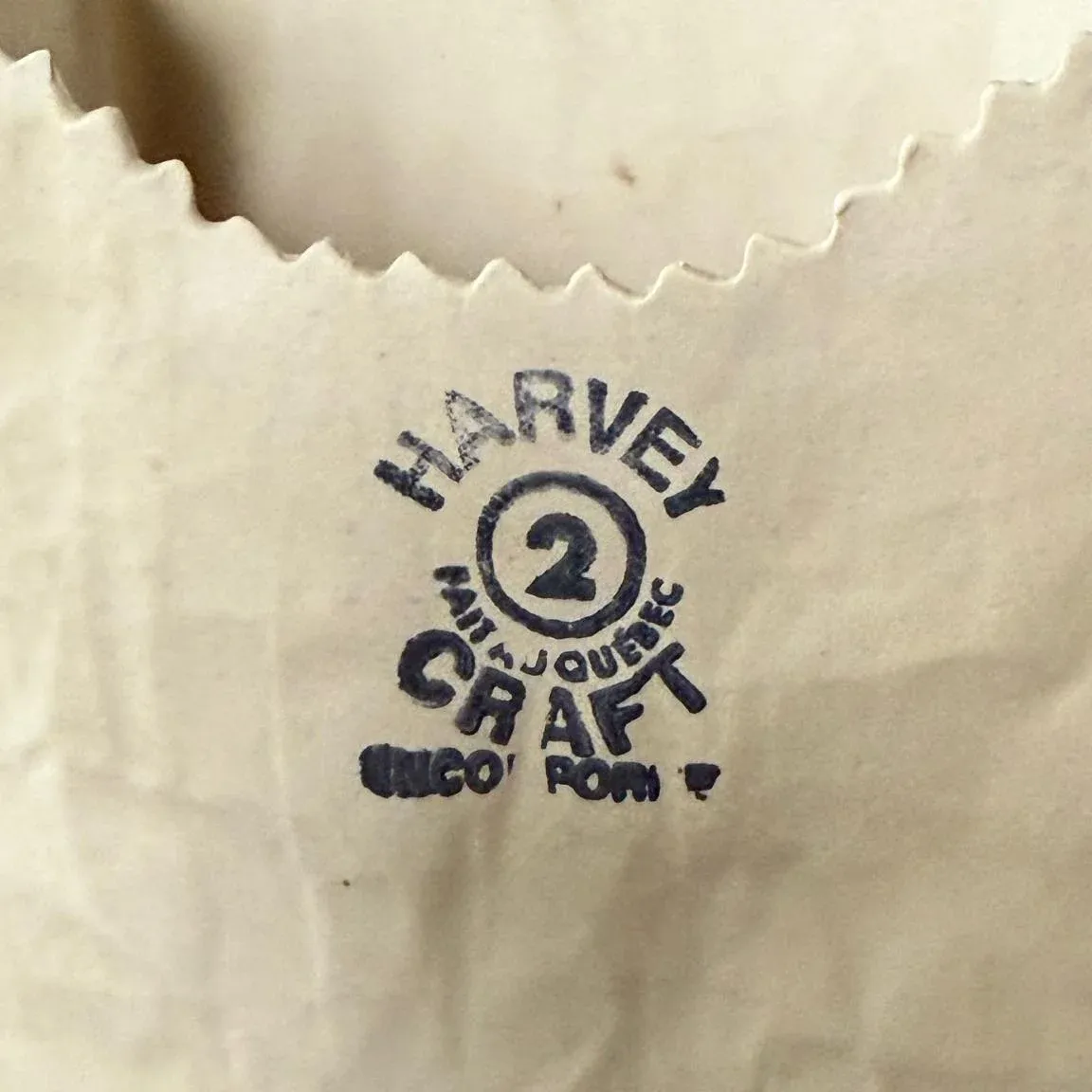 1980s Michael Harvey Ceramic Paper Bag Vase | Chairish