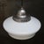 1950s French White Semi-Matt Opaline Glass Pendant Lamp For Sale - Image 5 of 7