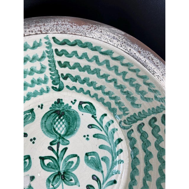 Large Spanish Fajalauza Ceramic Lebrillo Bowl For Sale - Image 4 of 9