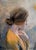 Patience by James Van Fossan | Oil on Linen Portrait of a Woman in Profile For Sale